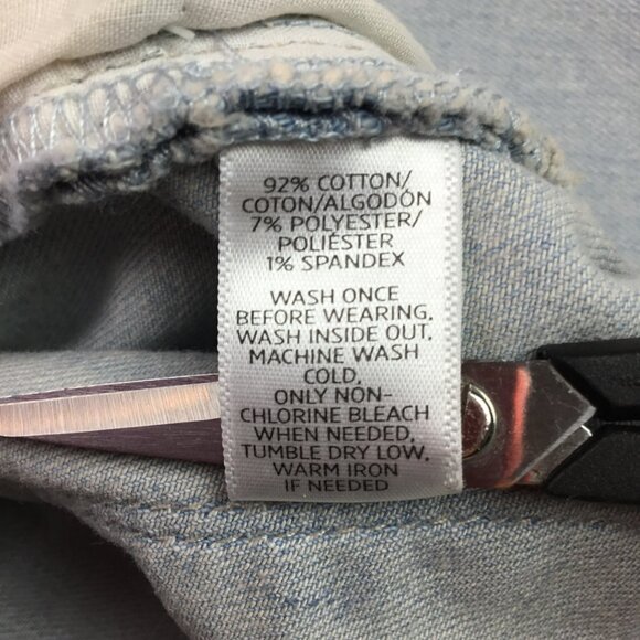 Ann Taylor Loft Womens 29/8 Petite Modern Straight Jeans Light Wash Cotton Blend - Picture 14 of 15